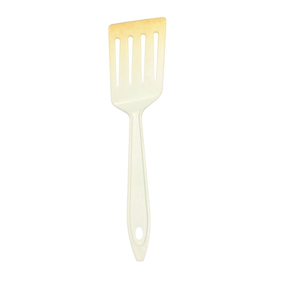 Vintage Hutzler Lopol Slotted Spatula Turner Off White Cream No 717 Made in USA